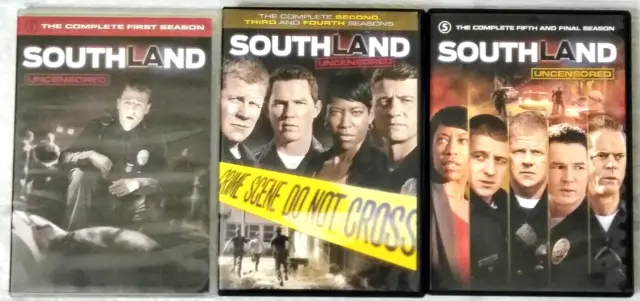 Southland: The Complete TV Series (DVD, 10-Disc Set, Seasons (1-5) 1 2 3 4 5
