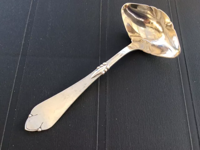 Beautiful Danish Arts and Crafts Silver Toddy Ladle