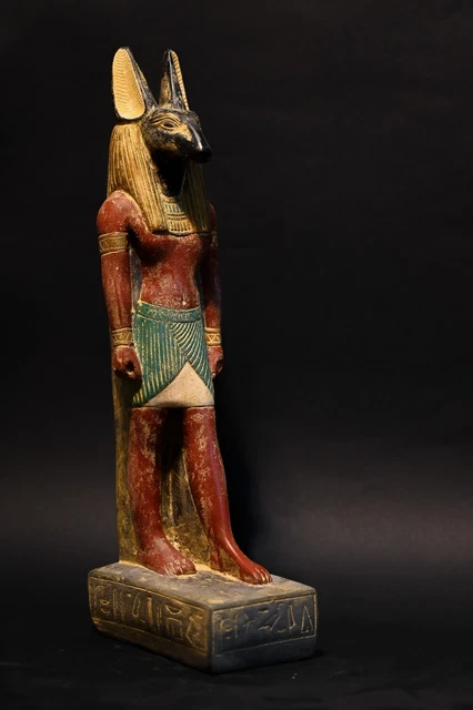 SETH-RARE ANCIENT EGYPTIAN statue of god of war antique finish, made in ...