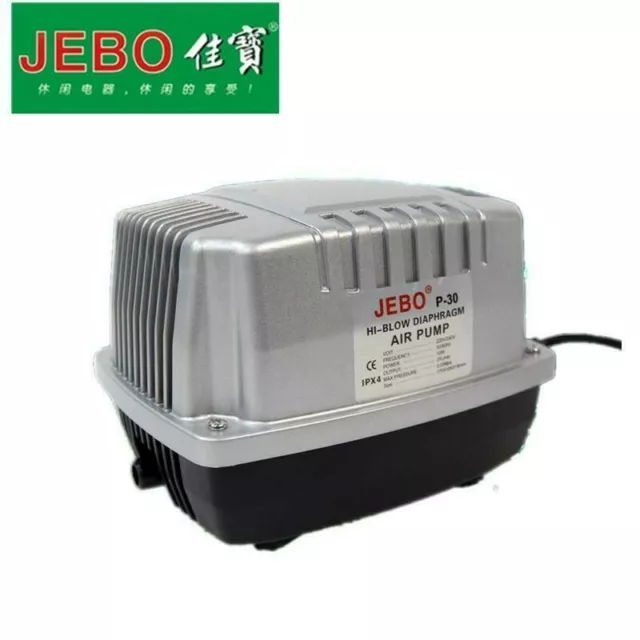 Pompe a air JEBO P-30 Silent 25L/MIN Aquarium Air Pump Fish Quiet BLOWE