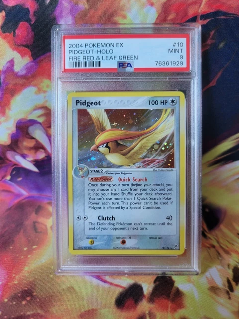 Pokemon Pidgeot Holo Fire Red Leaf Green #10 Graded Card PSA 9
