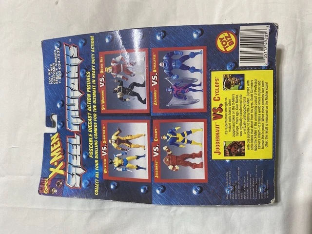 1994 Toybiz Marvel X-Men Steel Mutants Juggernaut Vs Cyclops Moc 2