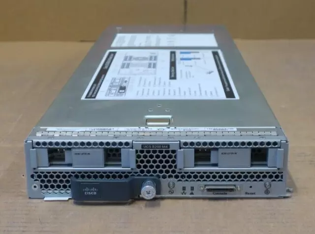 Cisco UCS B200 M4 2x 12C E5-2670v3 256GB RAM 2-Bay Blade Server - UCSB-B200-M4