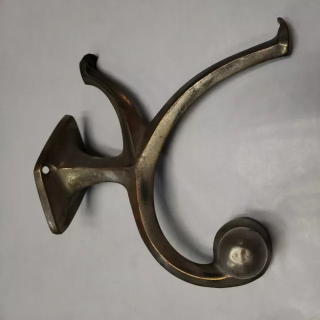 Antique Bathroom Shelf Bracket | Brass Towel Holder Bar Victorian Art Deco