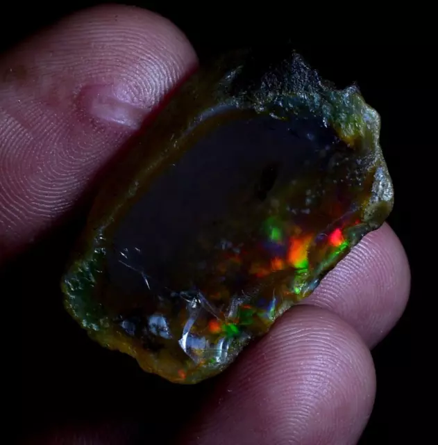 Big Ethiopian Opal Rough, 100 % Natural Multi Fire Opal Raw 40.75 Cts OOP-324