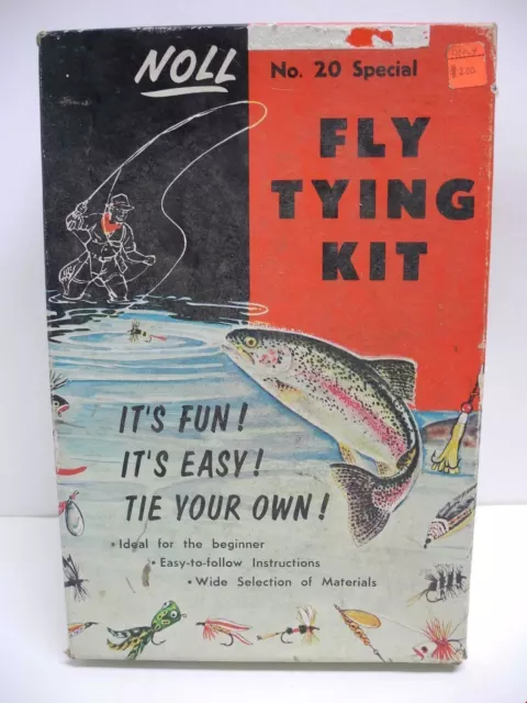 1950s NOLL FLY TYING KIT Bear vintage fly fishing lure kit NO. 20