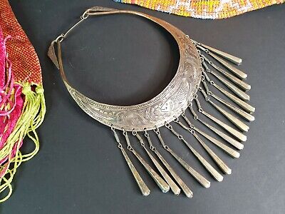 Old Tibetan Local Silver Choker Necklace …beautiful collection and accent piece