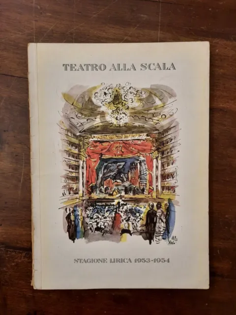 Teatro Alla Scala 53-54 Mortari Peragallo Menotti Moravia Mila Guttuso Sanzogno