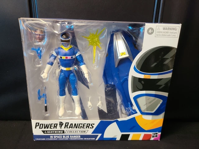 Power Rangers 1997 vintage, figurine d'action Space Ranger bleu battlisé, Bandai - France