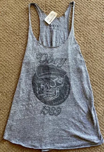 Obey Devious Scumbags 1989 Womens Tank Top Medium