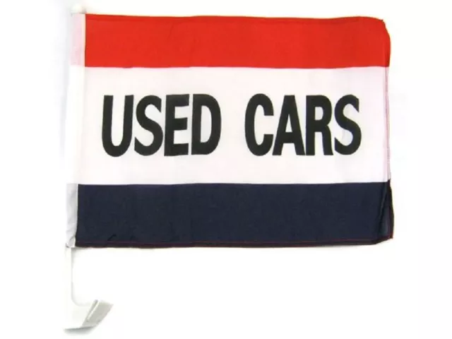 (2 Pack) Advertising Used Cars RWB Car Window Vehicle 12x18 12"x18" Flag