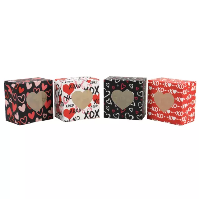 12Pcs Valentine's Day Theme Love Heart Cute Cookie Candy Paper Boxes Party Favor