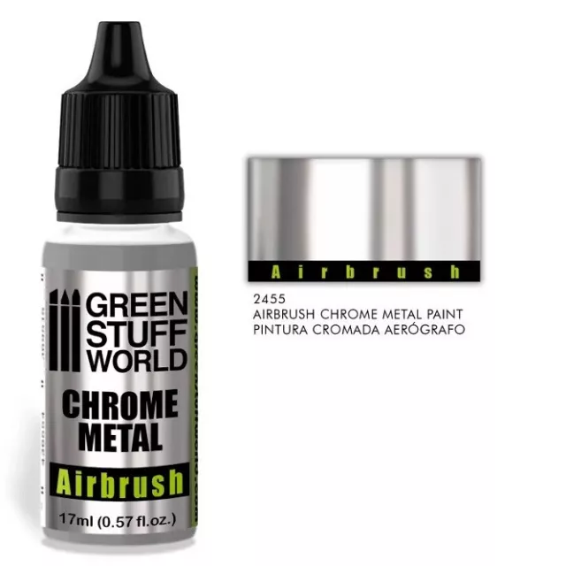 Green Stuff World GSW2455 - Chrome Paint - Airbrush - Neuf