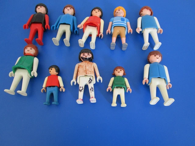 PLAYMOBIL LOT DE 10 Figurines rouges Vintage EUR 10,00 - PicClick FR