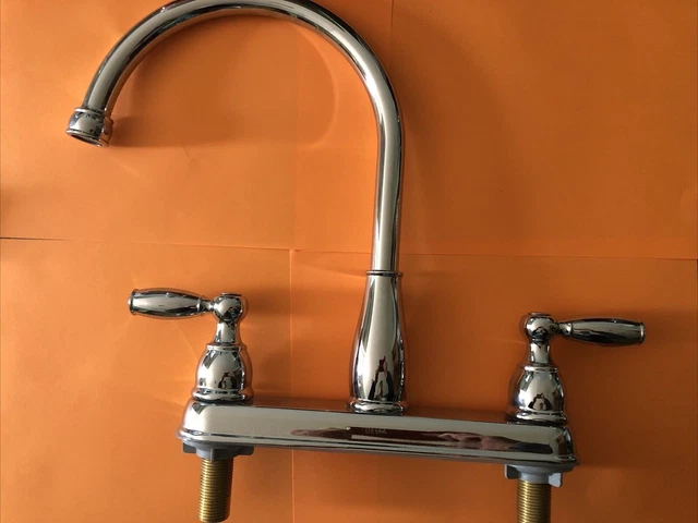 DELTA FOUNDATIONS 2-HANDLE Standard Kitchen Faucet in Stainless 21987LF