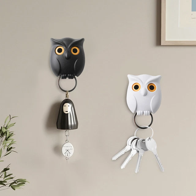 Owl Wall Mount Key Holder Wall Hooks Hanger Organizer Hat Coat Hangers