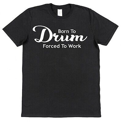 Drums T-Shirt for Drummer Born To Drum Slogan Gift for Drum Player Musician Band