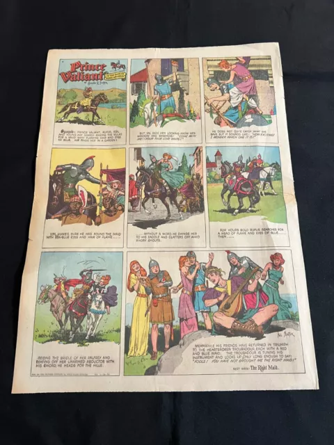 #F32m PRINCE VALIANT  Sunday Full Page Comic Strip November 26, 1950