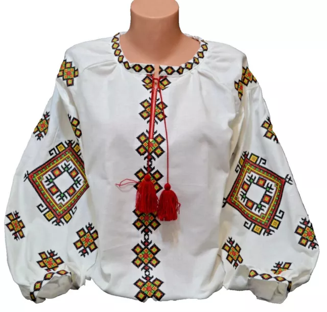 Women's Linen blouse Individual Tailoring Shirt Vyshyvanka Embroidery Traditiona