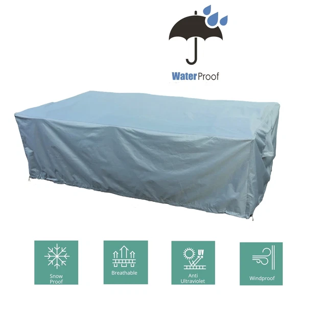 Kingsbridge Rectangular Garden Furniture Cover Premium Waterproof - 600D Anti UV