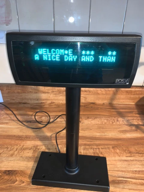 POSX XP8200U Black Customer Display Pole USB
