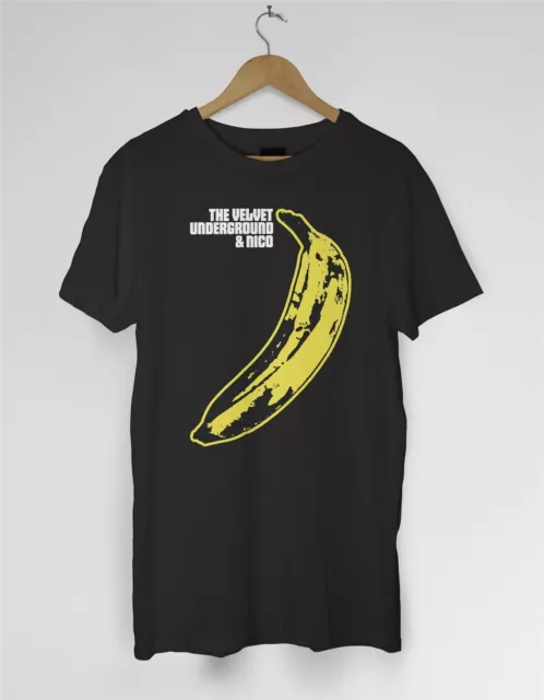 Velvet Underground Banana Logo T Shirt - Lou Reed Andy Warhol Nico