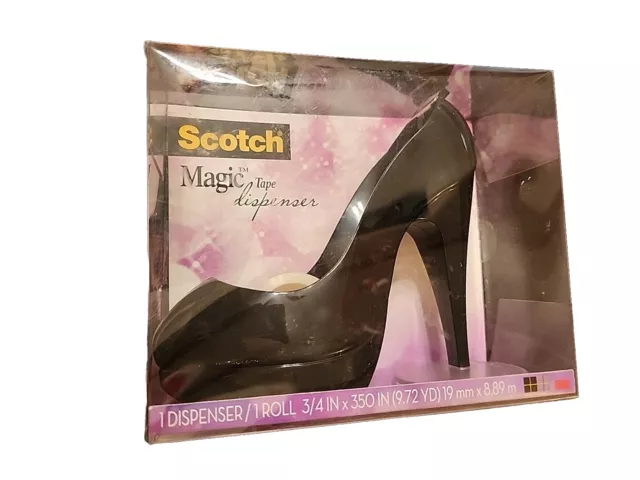 NEW - 2011 Black Stiletto High Heel Shoe 3M Scotch Magic Tape Dispenser