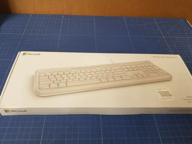 Microsoft Wired Keyboard 600 Weiss ANB-00026- UK