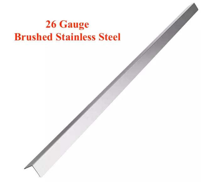 (10 pieces) Customized 26 Gauge Brushed Stainless Steel Corner Guard 90° Angle