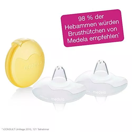 Medela 16 mm Contact Nipple Shields with Case (Small, 16mm nipple shield) 2