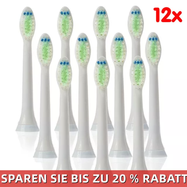 12x Aufsteckbürsten für Sonicare Diamond Clean Ersatzbürsten Zahnbürsten