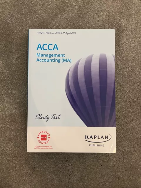 ACCA Management Accounting (MA) - Study Text - Kaplan