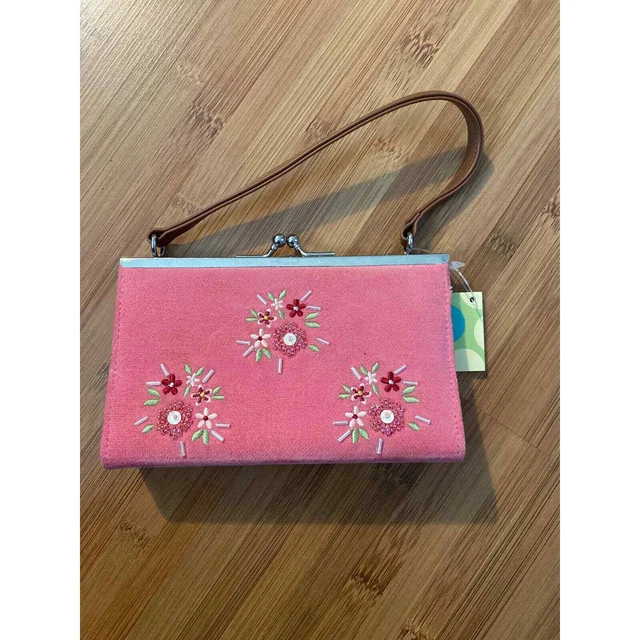 NEW Gymboree Portobello Road Purse Pink flowers embroidery htf rare floral vtg