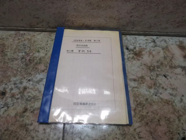 97 hitachi VM50 CNC Mulino Cover Lato Istruzioni Manuale CNC