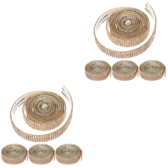 8 Rolls Dress Decorative DIY Rhinestone Applique for Sewing