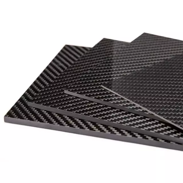 Carbon Fibre Sheet 3K Rigid Matte Plain Thick 0.2/0.5/1/2/3/4/5mm Select size RC