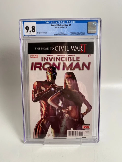 Invincible Iron Man #7 CGC 9.8 (2016, Marvel) 1st cameo appearance of Riri Willi