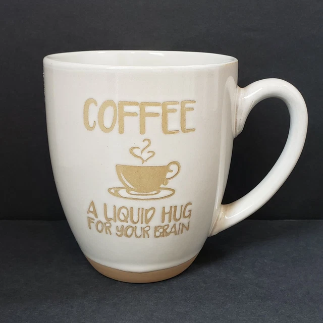 Spectrum Designz 2017  Embossed Coffee a Liquid Hug for Your Brain 12 oz. Mug