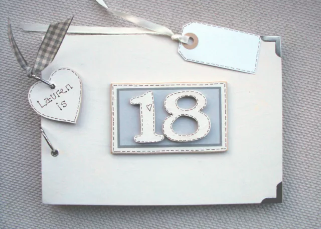 Personalised  Milestone Birthday.a5 Size .Photo Album/Scrapbook/Memory Book.