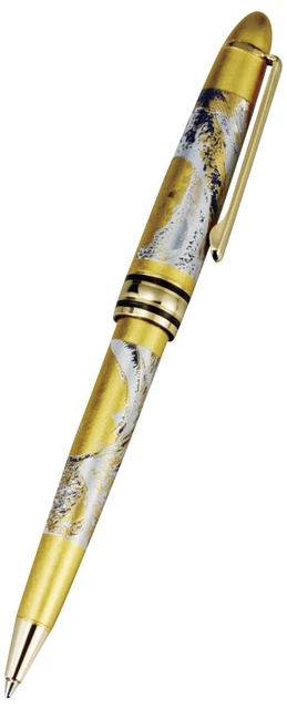 Stylo à Bille Japonais Laque Maki-e Doré – Motif Ukiyo-e Utamaro – Neuf Avec étiquettes – Résine