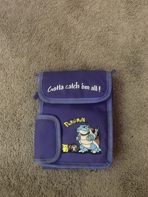Vintage 90s GameBoy Color Pokemon Blastoise Carrying Case Bag Purple Blue RARE Vintage 90s GameBoy Color Pokemon Blastoise Carrying Case Bag Purple Blue RARE