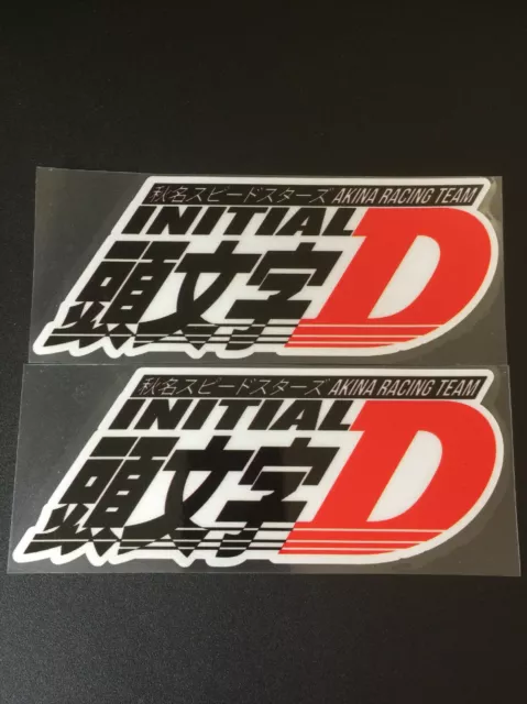 Initial D Decal Pack Set of 2 Vinyl Stickers Drift JDM AE86 FRS Manga Anime