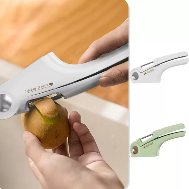 Handheld 4 in 1 Garlic Press Slicer Mashed Garlic Maker Ginger Squeezer Fruit;