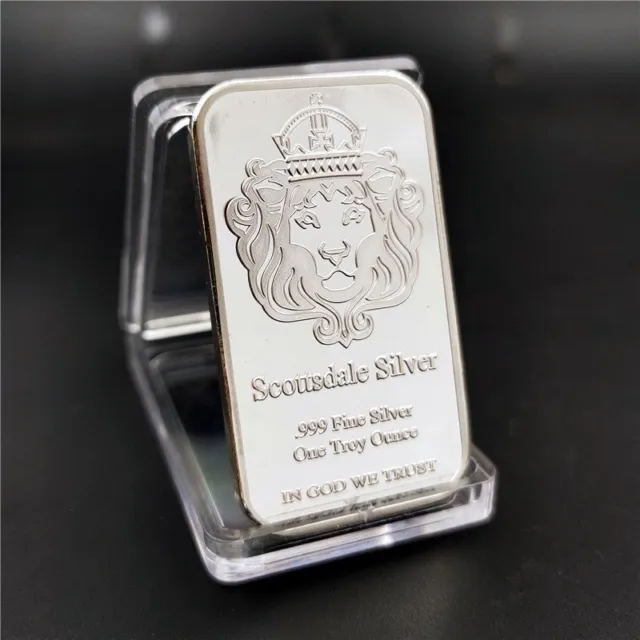 10pcs Scottsdale silver one troy ounce bullion silver plated bar collection gift