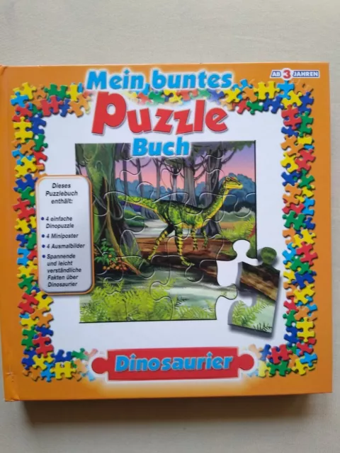 Mein buntes Puzzle Buch Dinosaurier Ab 3 Jahren von Paletti