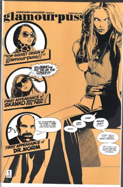 Glamourpuss #1 (Vf/Nm) Aardvark Vanaheim, Dave Sim Of Cerebus, $3.95 Flat Ship.
