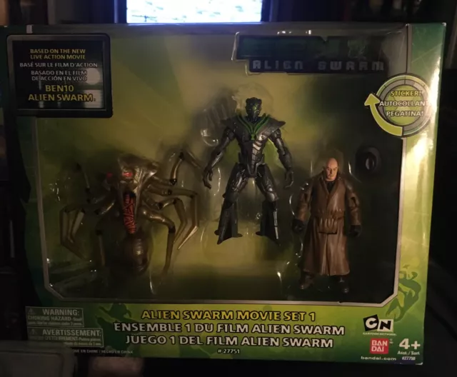 Ben 10 Figure Collection Alien Swarm Movie 3-Pack Figures