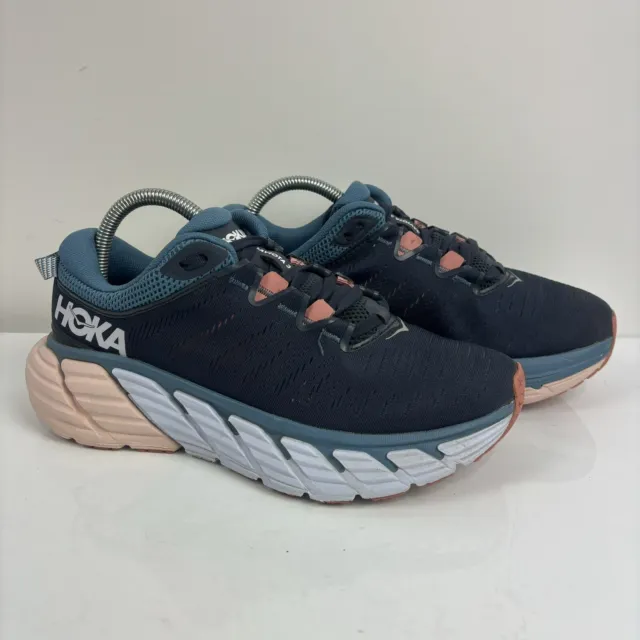 HOKA ONE ONE Gaviota 3 Women's Ombre Blue Rosette Running Shoes US 8D ...
