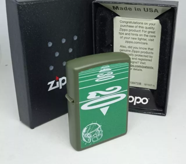 Más Ligero Zippo Made IN USA ,Raro,Nuevo De Colección,Planeta Fútbol Americano