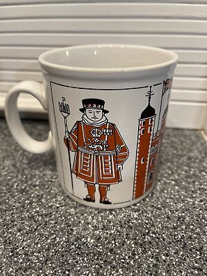 Beefeater Kilncraft Mug Coloroll England The Tower Of London Beefeater King By Peter Smith 
